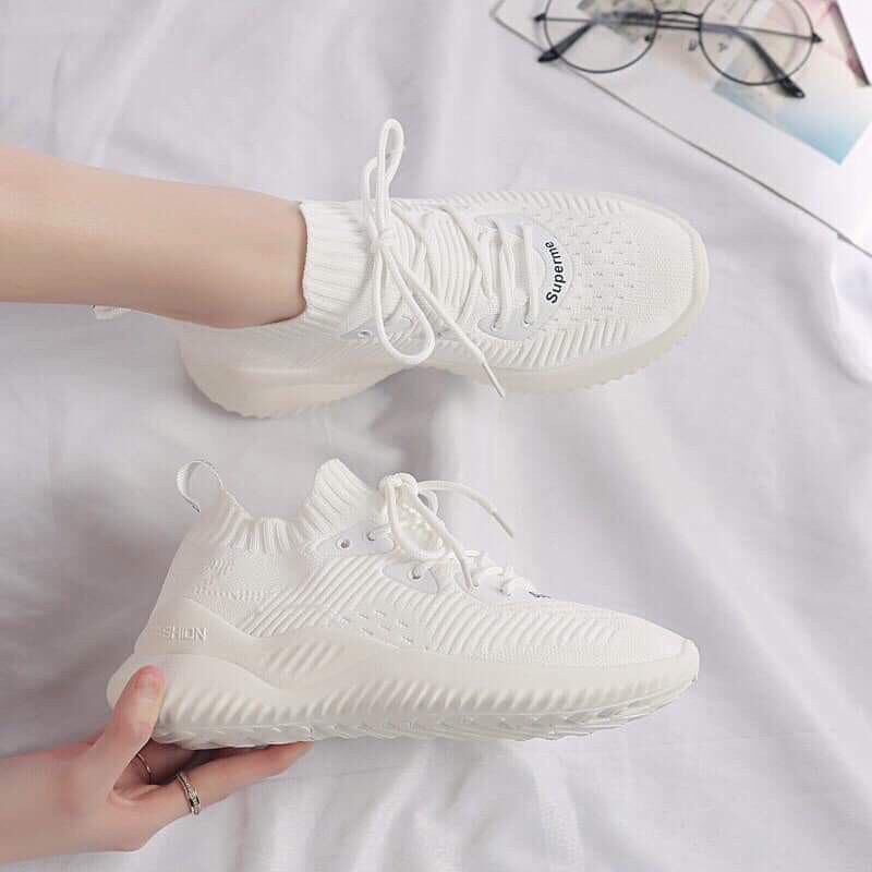 Giày Sneakers nữ cổ chun cao cấp rất đẹp
