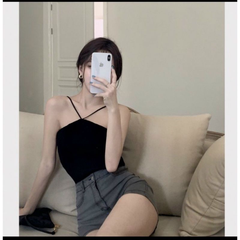 ÁO YẾM DÂY ĐAN CHÉO XINH LUNG LINH Y1