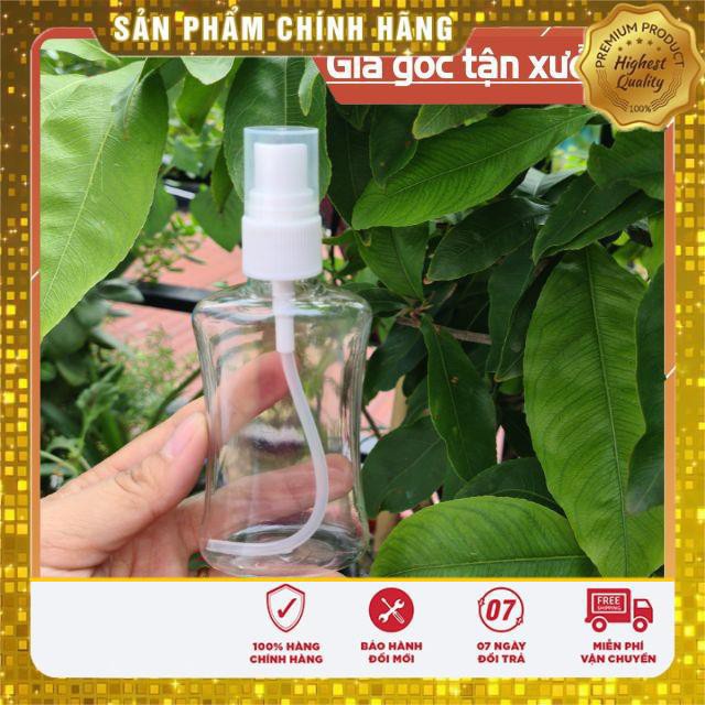 Chai Xịt Phun Sương ❤ Chai xịt phun sương dẹp baby 90ml , chai nhựa pet , phụ kiện du lịch