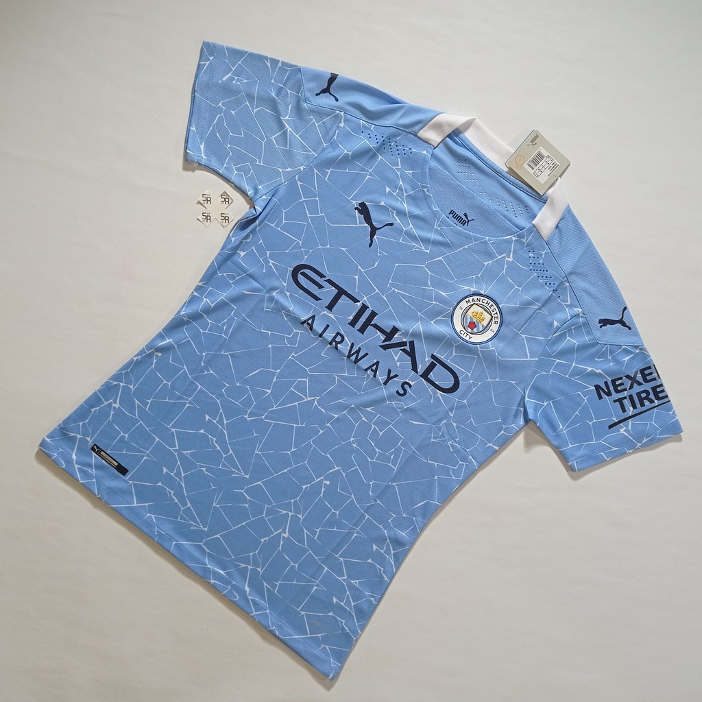 Áo Thun Đá Banh Manchester City Player Issue Home 2020 2021 20 / 21