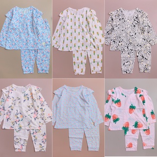 Bộ cotton dài tay Ru Design vai cánh tiên nhiều hình BG 2 - 7y