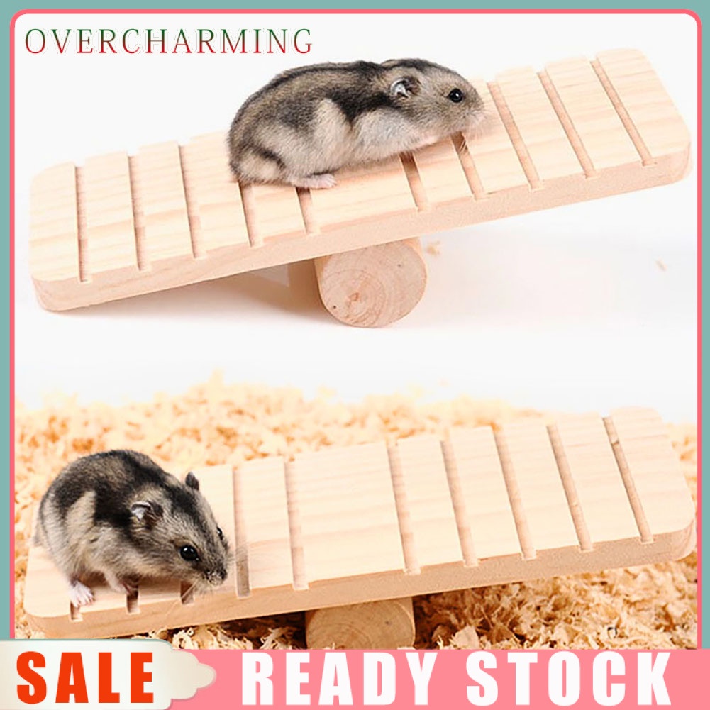 Phụ Kiện Trang Trí Lồng Nuôi Chuột Hamster Bằng Gỗ Chống Trượt Diy