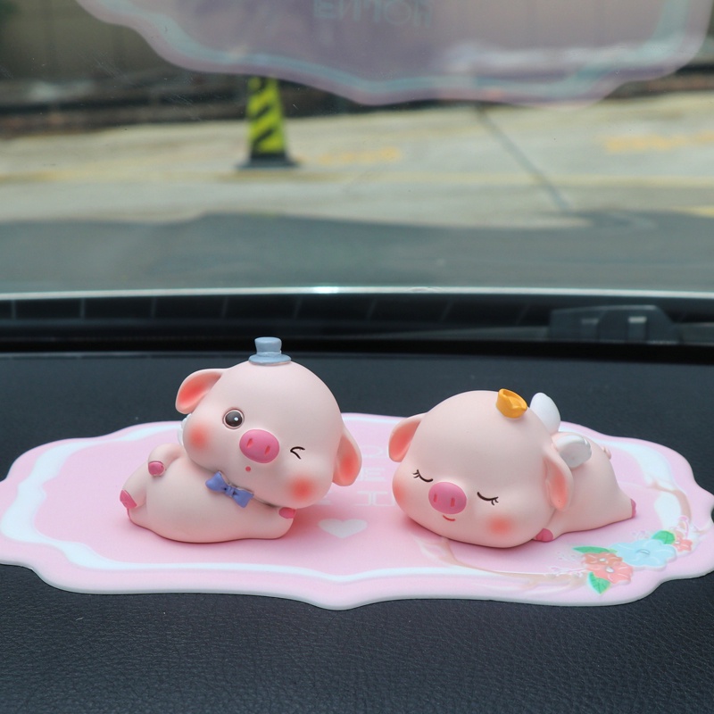 Phụ Kiện Trang Trí Ô Tô Bàn Làm Việc Bàn Học Phòng Khách Mô Hình 4 Chú Lợn Con Đáng Yêu - Phụ Kiện Xe Hơi Luxcar Giá Rẻ