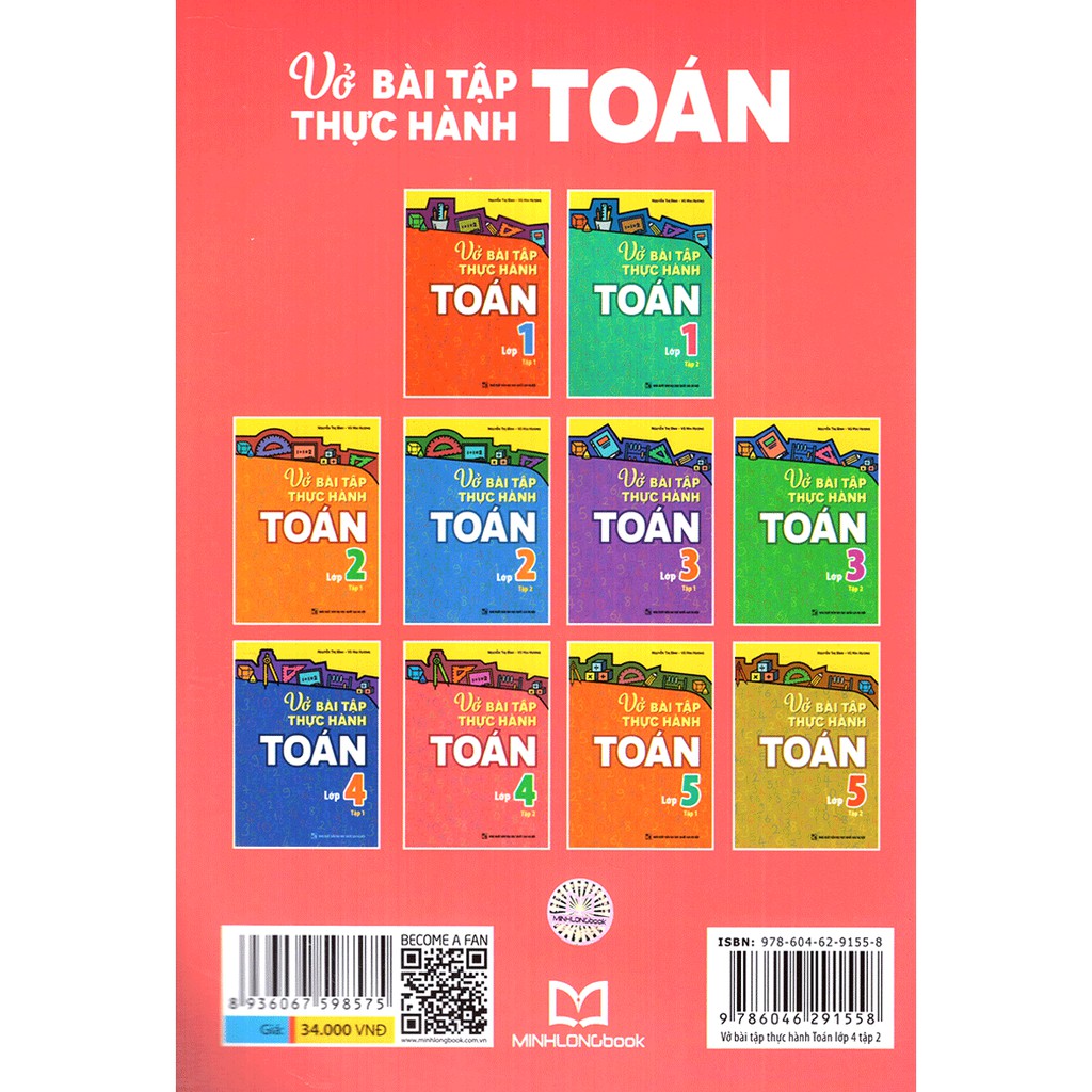 Sách - Vở Bài Tập Thực Hành Toán 4 Tập 2