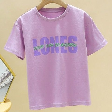 Áo Thun Cotton Tay Ngắn Phong Cách Mới 2022 Cho Bé Gái