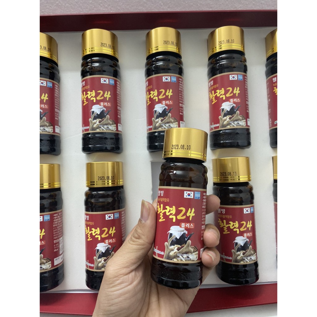 Nước hồng sâm nhung hươu hàn quốc chính hãng, hộp 10 chai x 100ml -  ❤️