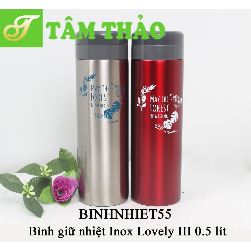 Bình giữ nhiệt Inox Lovely III 0.5 lít. Hàng thái lan nhập khẩu cao cấp