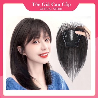 Tóc mái 4d , 7*9cm , tóc thật uốn duỗi nhiệt đều được, mái thưa