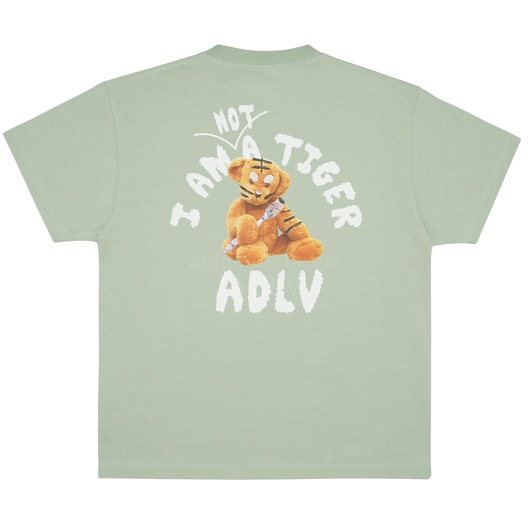 Áo thun unisex ADLV chính hãng in hình chú hổ Tiger Green, áo phông ADLV nam nữ