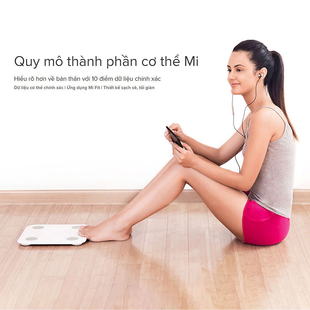 Cân Điện Tử Thông Minh Xiaomi Body Fat Scale 2 Universal [Bảo Hành 1 Đổi 1 Trong 10 Ngày - Bảo Hành 1 Năm]