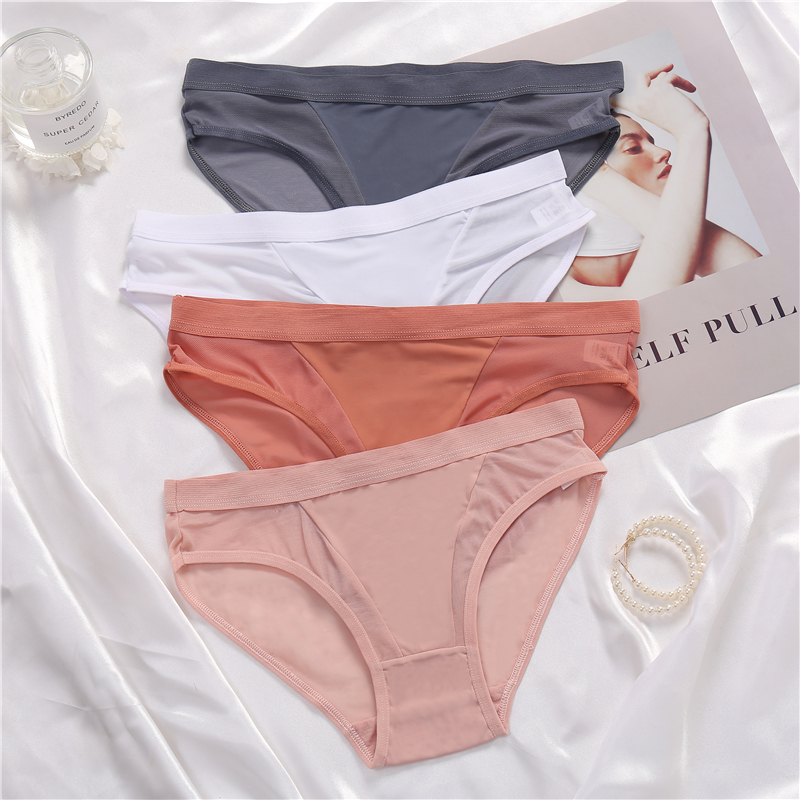 Bộ 3 quần lót CUTEBYTE xuyên thấu gợi cảm thời trang cho nữ size M-XL