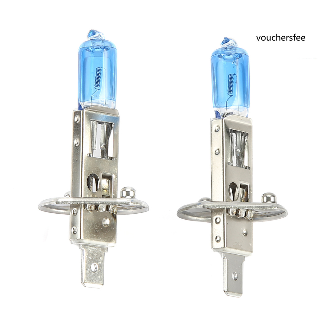 Set 2 Bóng Đèn Halogen H1 12v 100w 6000k Ánh Sáng Trắng Dành Cho Ô Tô / Xe Tải