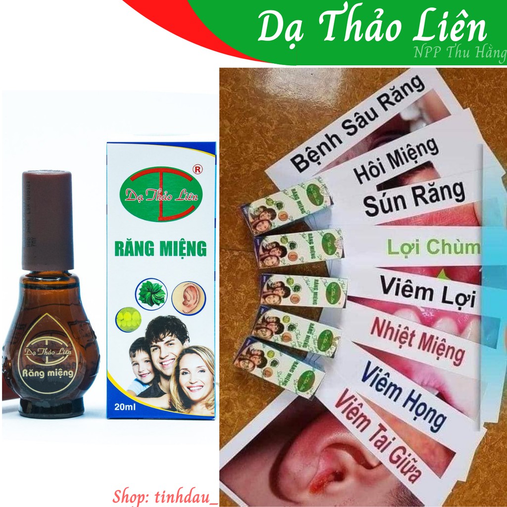 Tinh Dầu Răng Miệng Dạ Thảo Liên Chính hãng - sâu răng, hôi miệng, nhiệt miệng, nấm lưỡi