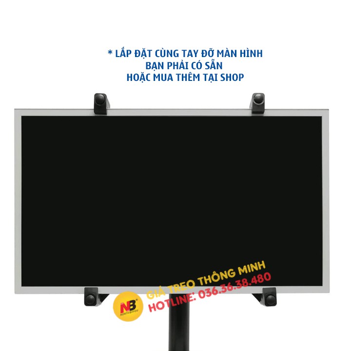 Bộ Kẹp Dành Cho Màn Hình Máy Tính - Không Có Lỗ Ốc Treo Vesa 17 - 27 Inch - Model: XL101