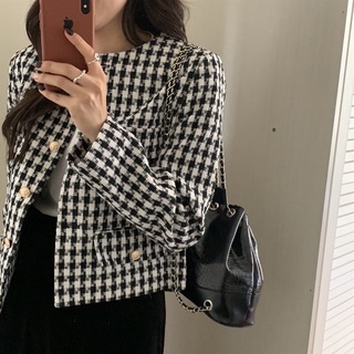 Áo Khoác Dạ Kẻ QC
