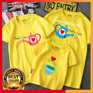 Đồng phục gia đình chất thun cotton co dãn 4 chiều