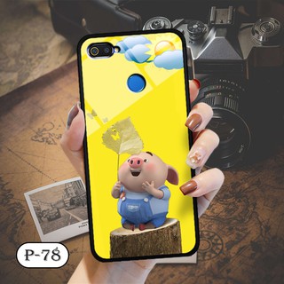 Ốp kính in hình cute OPPO A7