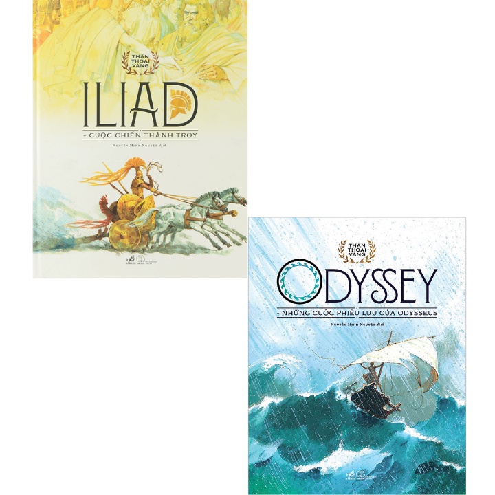 Sách - Combo Thần Thoại Vàng: ILiad Cuộc Chiến Thành Troy + Odyssey Những Cuộc Phiêu Lưu Của Odysseu