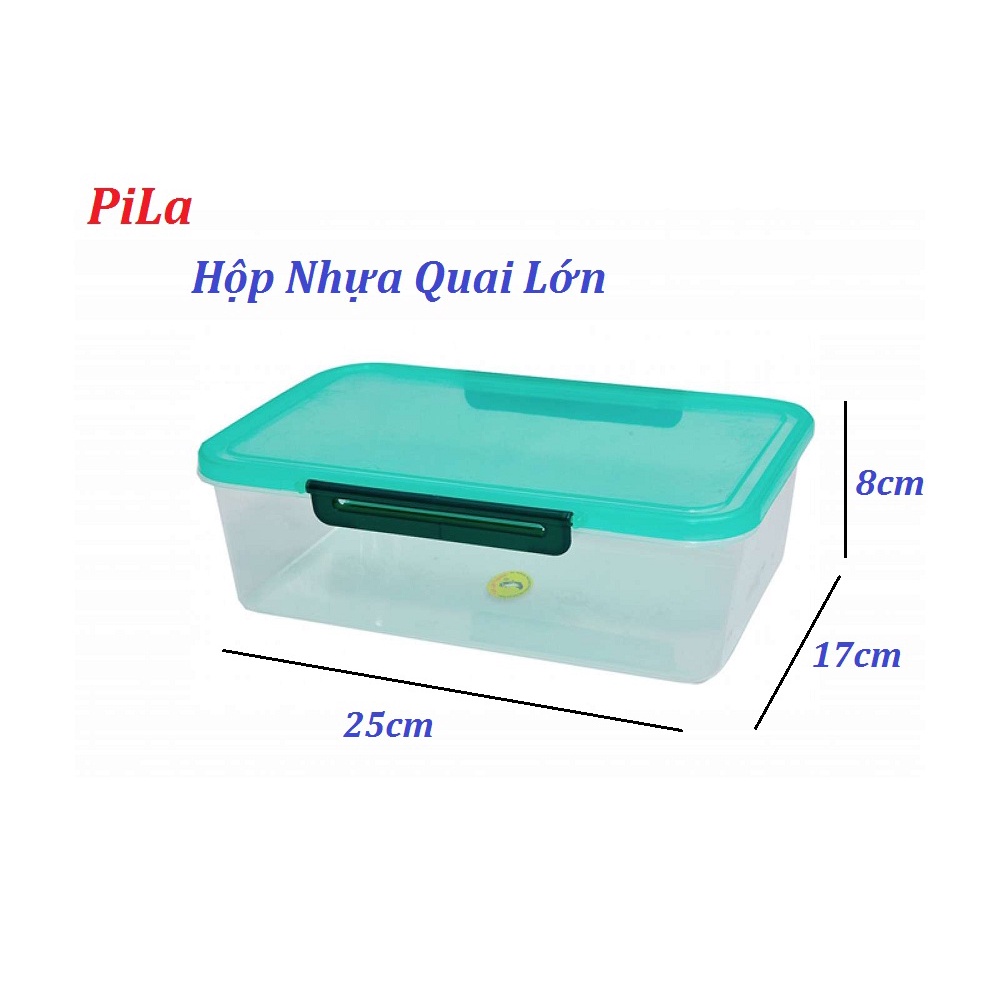 Hộp Nhựa Chữ Nhật Quai Kẹp 2 Bên Chắc Chắn