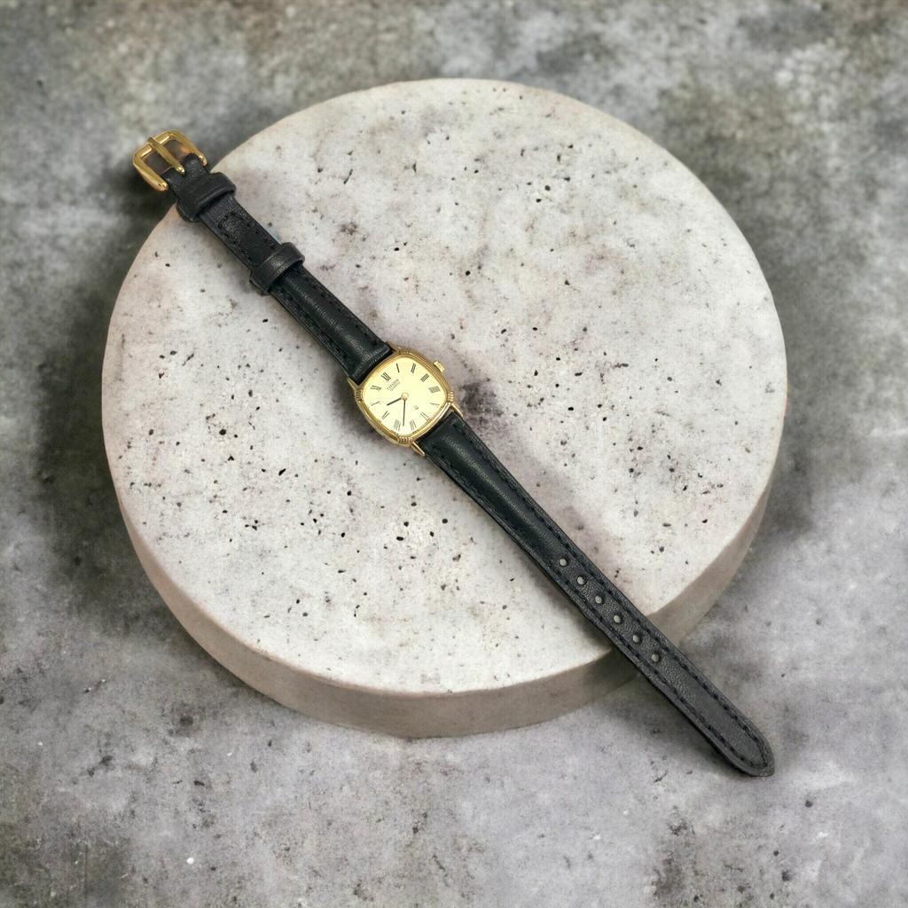 Đồng hồ nữa thương hiệu Citizen Nhật Bản mạ vàng 14k, còn mới 95%