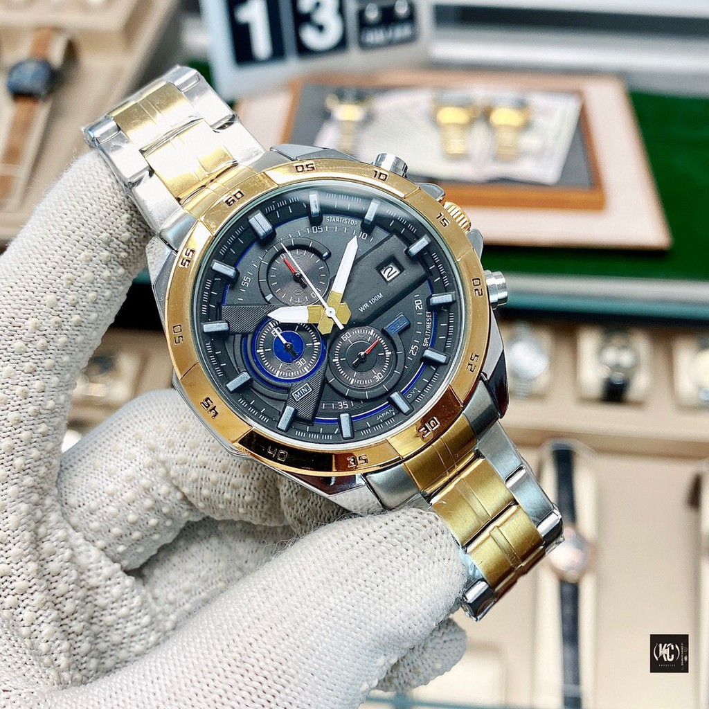 Đồng hồ nam thạch anh đa chức năng CETSIER, chống thấm nước 100mét, series 6 kim, chức năng dạ quang, chính hãng cao cấp