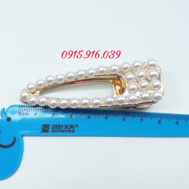 Kẹp Mái Ngọc full hạt, Kẹp Tóc Đính Hạt Châu Xinh Xắn