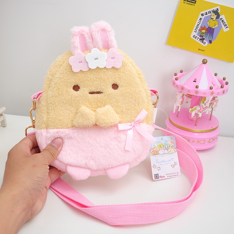 Túi Đeo Vai Kiểu Hoạt Hình Sumikko Gurashi Nhồi Bông Đáng Yêu Cho Bé Gái