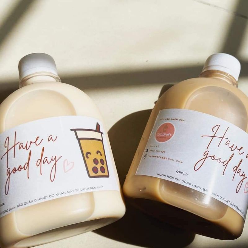 Chai Nhựa Bầu Lùn 500ml Đã Kèm Nắp- Chai Nhựa Đựng Trà Sữa-Nhựa Huysun.Có Test Kiểm Định