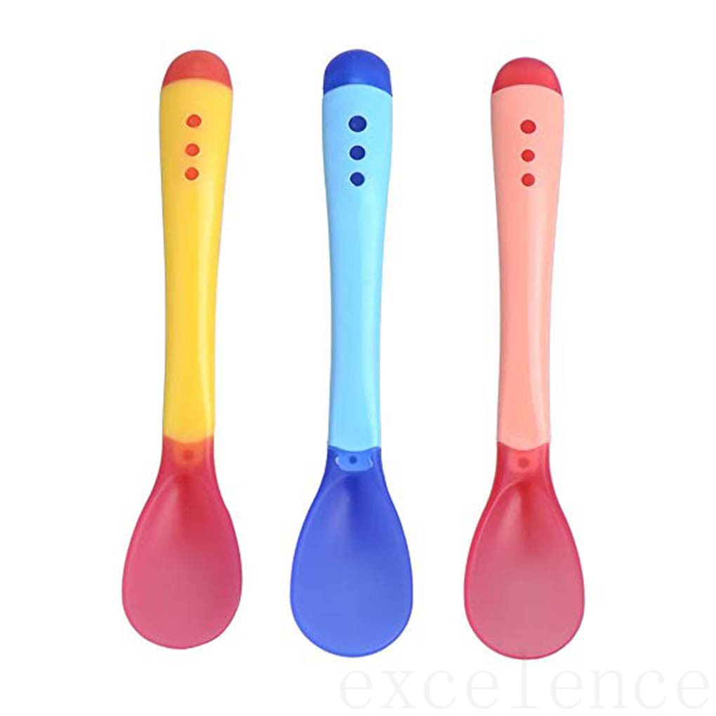 Set 3 Muỗng Ăn Bằng Nhựa Cho Bé