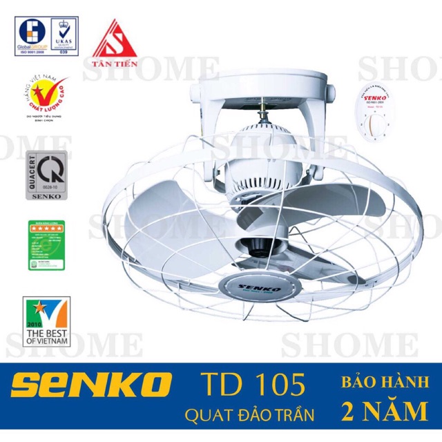 Quạt senko Đảo trần TD105 chuyển hướng cơ