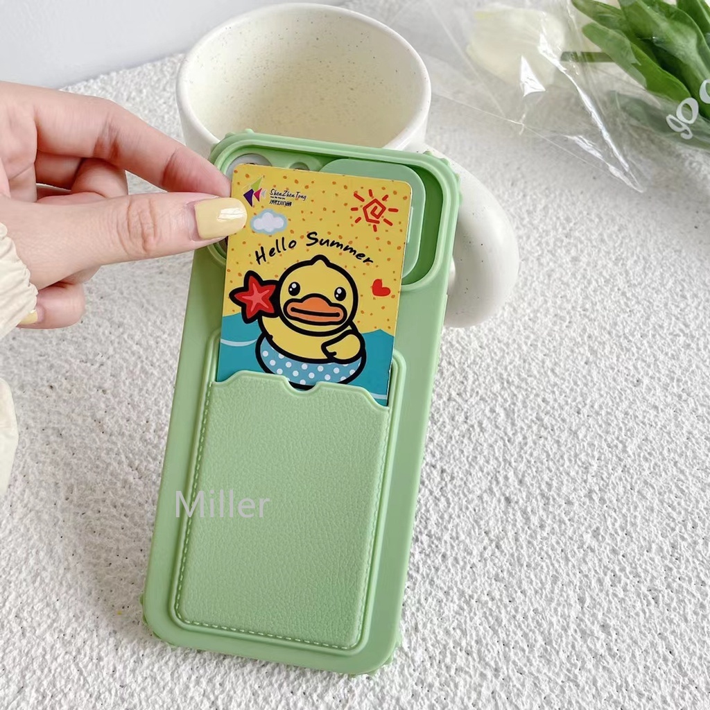Ốp Điện Thoại Mềm Có Túi Khí Đựng Thẻ Cho Xiaomi Redmi Note 9 9s 9t Mi Poco X3 Pro