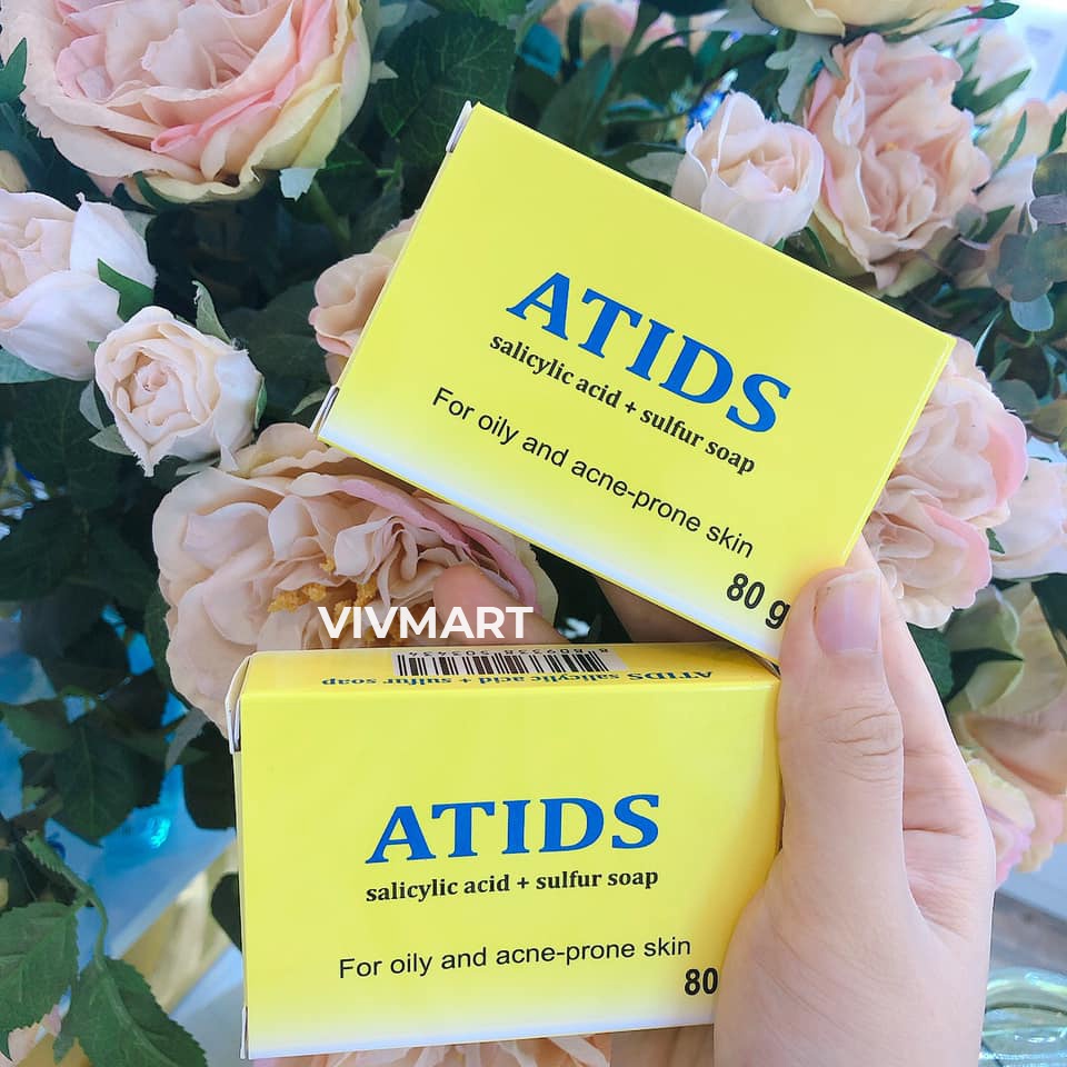 ✅ ATIDS SOAP - Xà phòng tắm y khoa giúp làm sạch, cho da mụn, dày sừng, viêm nang lông