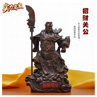 Tượng quan công bằng nhựa resin giả gỗ đàn hương cho nhà ở