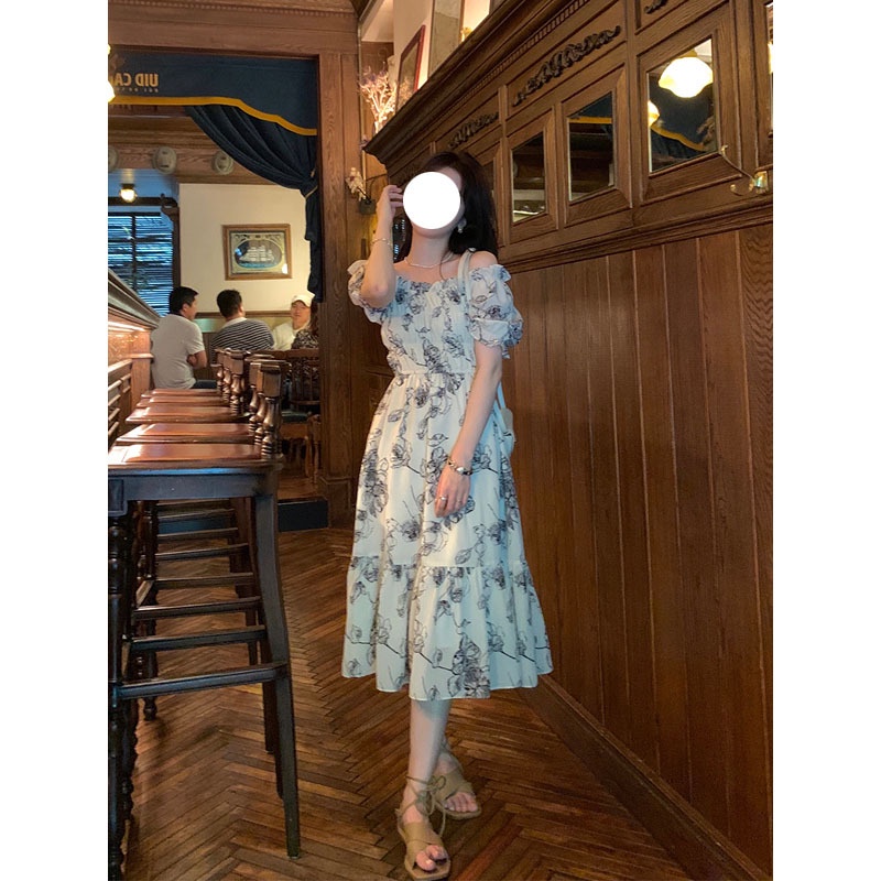 Váy hoa hở vai dáng dài và dáng ngắn siêu yêu 2022