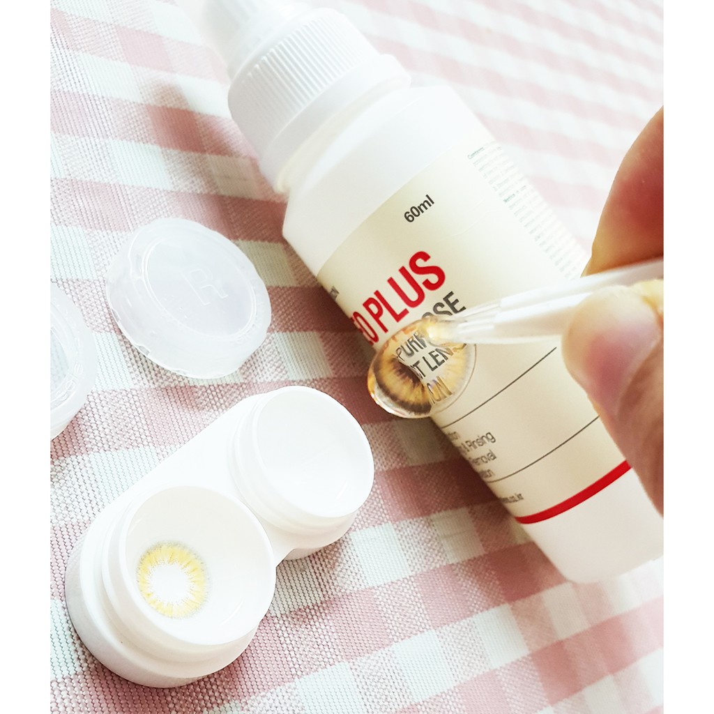 Nước ngâm rửa lens , dung dịch rửa kính áp tròng chuyên dụng Neo Plus 60ml Hàn Quốc | Ann365 Lens