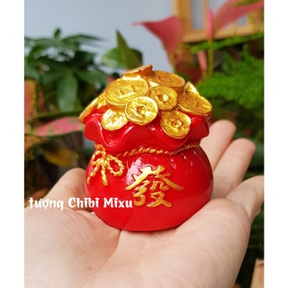Túi vàng đỏ chữ PHÁT - Phát Tài Phát Lộc 6cm