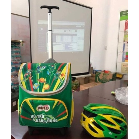 Balo có cầm kéo cho học sinh tiểu học hàng khuyến mãi từ sữa milo