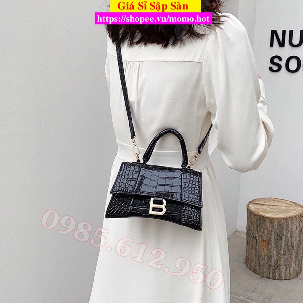 [Mã 44FASHIONSALE1 giảm 10k đơn từ 50k] Túi Xách Chữ B Vân Rắn Siêu Đẹp ( mã KB120)