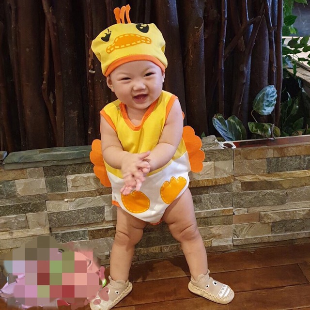Body kèm nón cho pé con vịt ❤️