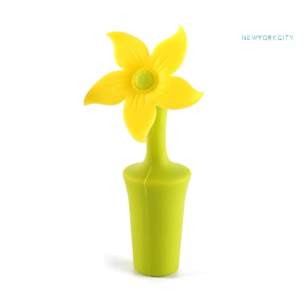 Dụng Cụ Khui Nắp Chai Bằng Silicone Hình Hoa Hướng Dương Dễ Thương