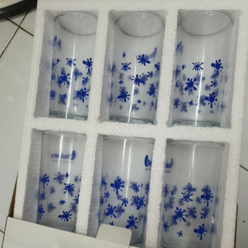 bộ 6 cốc thủy tinh cao cấp Thái Lan