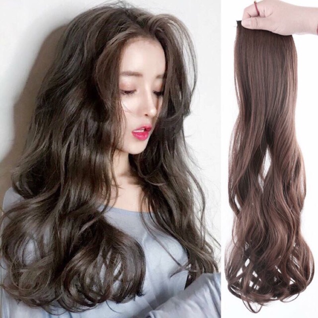 (tặng lược chải) Tóc giả kẹp phồng 2 bên 🥰 freeship 50k🥰 Phím phồng 3 kẹp 1 bộ 2 bên loại dày- hình thật