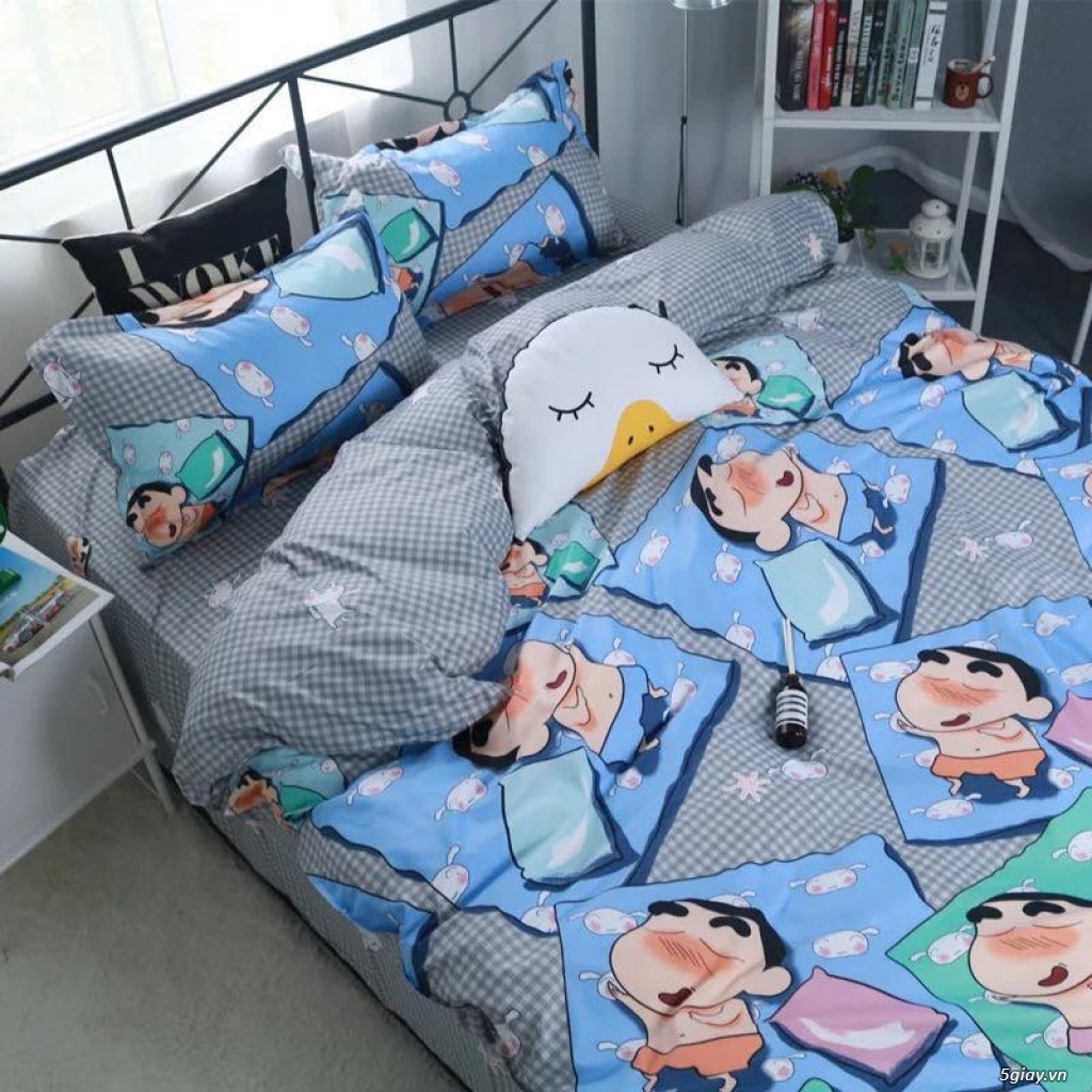 Bộ Chăn Ga Gối Cotton Poly Nhập Khẩu-Shin