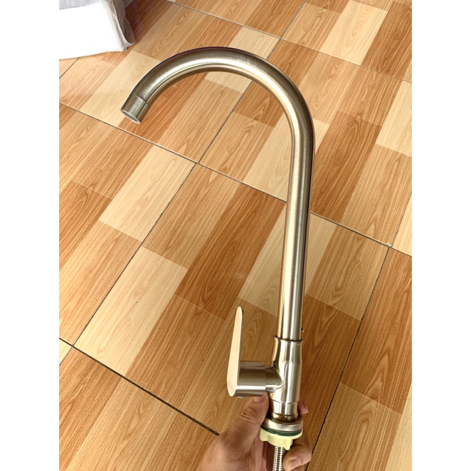 Vòi rửa chén bát Xoay Bi 360 độ inox 304 - Phi 24