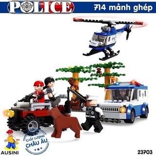 Đồ Chơi Lắp Ráp Ausini 23703 Sở Cảnh Sát - Truy Quét Tội Phạm