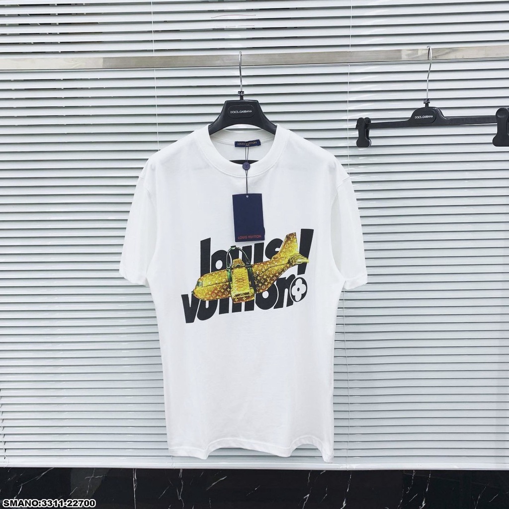 Áo Thun Lv Họa Tiết Máy Bay SPF . Áo Phông Cổ Tròn In Họa Tiết Siêu Đẹp DT STORE MENWEAR