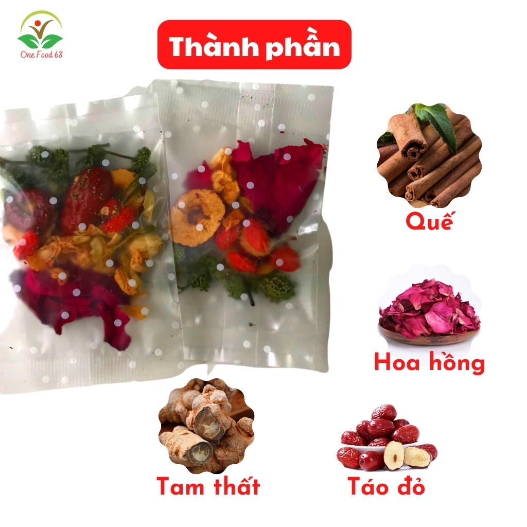 Trà Hoa Hồng Tam Thất Thanh Lọc Cơ Thể, Trà Hoa Thảo Mộc Đẹp Da Tốt Cho Sức Khỏe, Onefood68