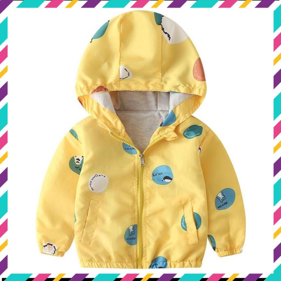 Áo khoác gió lót cotton ấm, thoáng khí cho bé trai từ 2-5 tuổi, hàng Quảng Châu chất đẹp