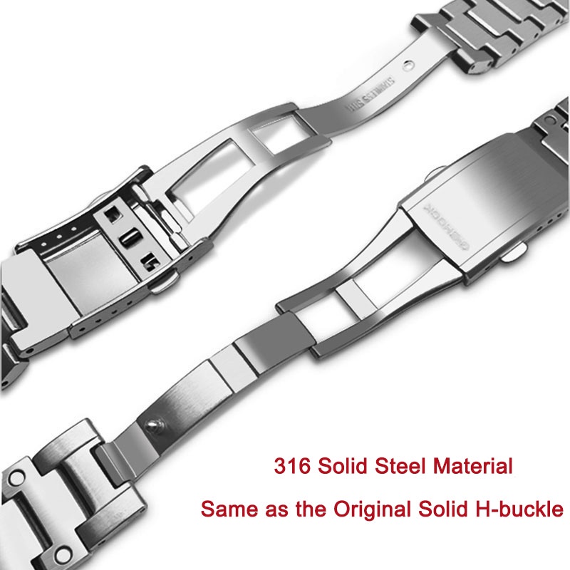 Dây Đeo Bằng Thép Cho Đồng Hồ Casio GM-5600 GM5600-1dr GM5600 Mod