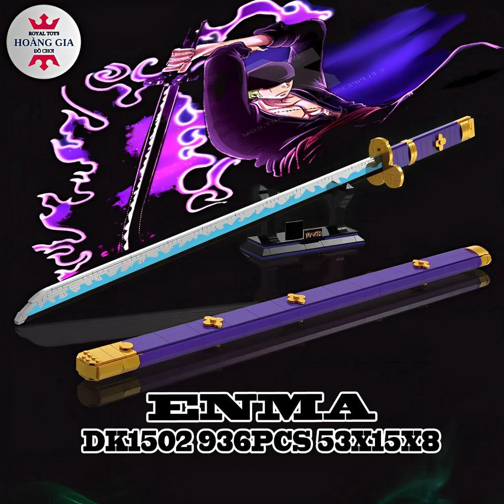 Đồ Chơi Lắp Ráp Mô Hình Kiếm Katana Diêm Vương Enma Của Roronoa Zoro Trong One Piece Dk1502 Với 936+ Mảnh Ghép